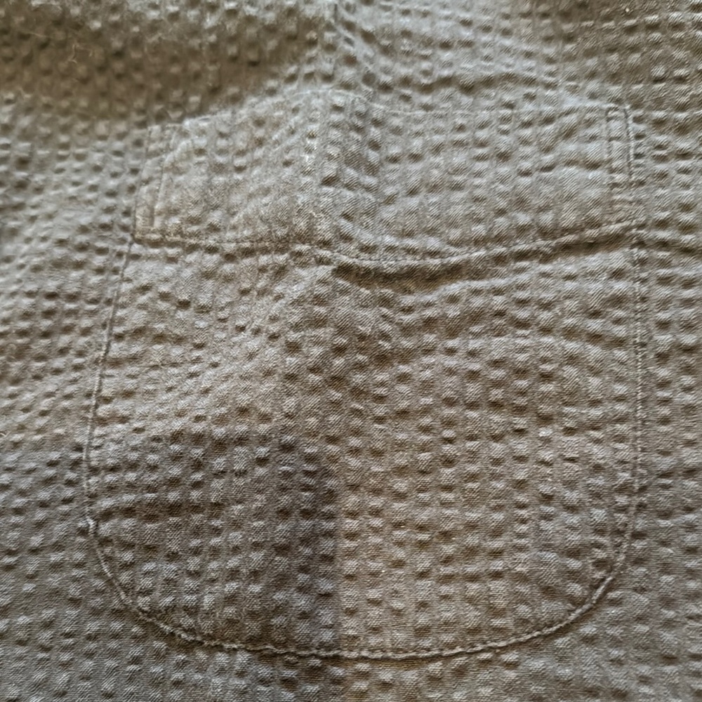 J. Crew Summer Weight Black Seersucker Short Sleeve Shirt - Picture 3 of 6